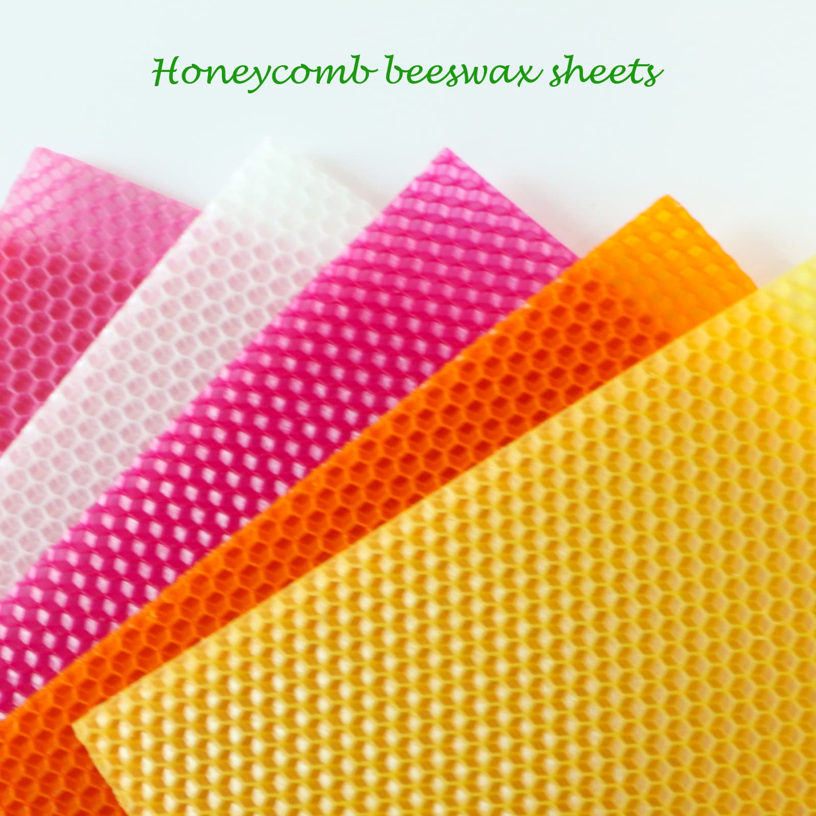Bingfuego beeswax candle making kit suitable for beginners -12 sheets of beeswax paper for candle making roll kit, natural beeswax candle making kit (bright color, 20.32 x 20.32 cm) thumbnail 3