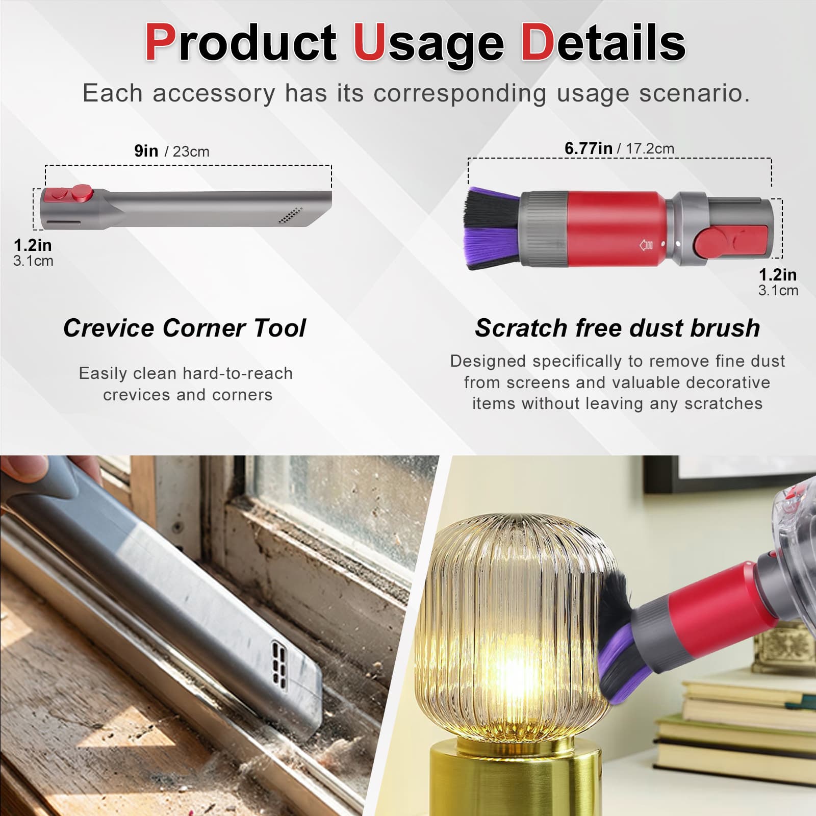 Replacement Vacuum Cleaner Kits Parts,Filter,Brush,Hose,Crevice Tool,Dryer Lint Vac Attachments Compatible with V15 V11 V8 V9 V7 V10 V11 V12 Detect Cyclone Absolute Cordless Vacuum Accessories thumbnail 5