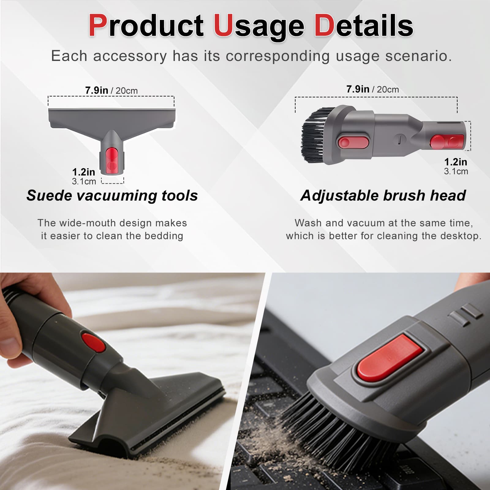 Replacement Vacuum Cleaner Kits Parts,Filter,Brush,Hose,Crevice Tool,Dryer Lint Vac Attachments Compatible with V15 V11 V8 V9 V7 V10 V11 V12 Detect Cyclone Absolute Cordless Vacuum Accessories thumbnail 4
